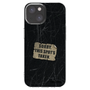 Picasee διαφανής θήκη σιλικόνης Apple iPhone 15 - SORRY