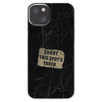 Picasee διαφανής θήκη σιλικόνης Apple iPhone 15 Plus - SORRY