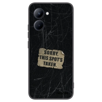 Picasee Μαύρη θήκη σιλικόνης για Realme C33 (2023) - SORRY