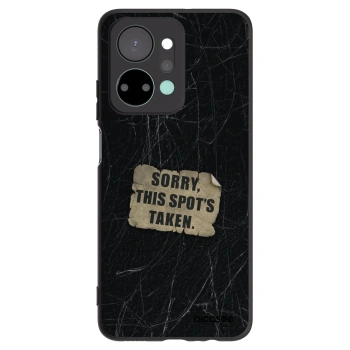 Picasee Μαύρη θήκη σιλικόνης για Honor X7a - SORRY