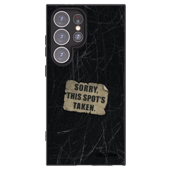 Picasee Μαύρη θήκη σιλικόνης για Samsung Galaxy S24 Ultra S928B 5G - SORRY
