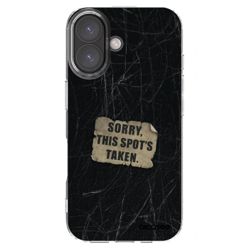 Picasee διαφανής θήκη σιλικόνης Apple iPhone 16 - SORRY
