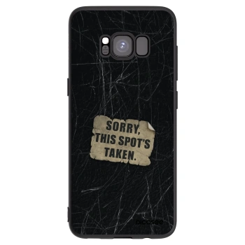 Picasee Μαύρη θήκη σιλικόνης για Samsung Galaxy S8 G950F - SORRY
