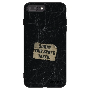 Picasee Μαύρη θήκη σιλικόνης για Apple iPhone 8 Plus - SORRY
