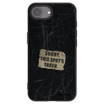 Picasee Μαύρη θήκη σιλικόνης για Apple iPhone 16e - SORRY
