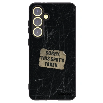 Picasee Μαύρη θήκη σιλικόνης για Samsung Galaxy S24 FE S721B - SORRY