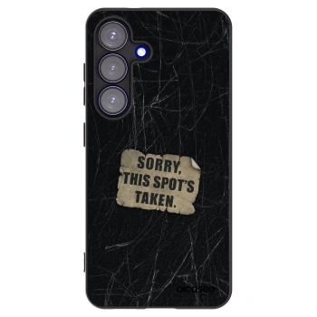 Picasee Μαύρη θήκη σιλικόνης για Samsung Galaxy S25 5G - SORRY