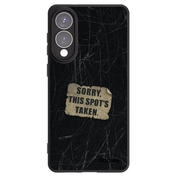 Picasee Μαύρη θήκη σιλικόνης για Samsung Galaxy S25 Edge 5G - SORRY