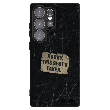 Picasee Μαύρη θήκη σιλικόνης για Samsung Galaxy S25 Ultra 5G - SORRY