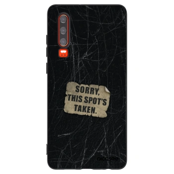 Picasee Μαύρη θήκη σιλικόνης για Huawei P30 - SORRY