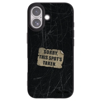 Picasee Μαύρη θήκη σιλικόνης για Apple iPhone 17 - SORRY