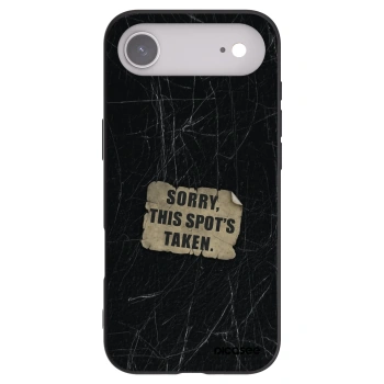 Picasee Μαύρη θήκη σιλικόνης για Apple iPhone Air - SORRY