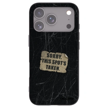 Picasee Μαύρη θήκη σιλικόνης για Apple iPhone 17 Pro - SORRY