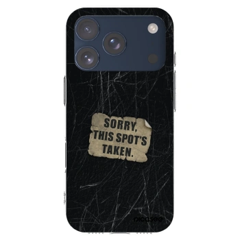 Picasee διαφανής θήκη σιλικόνης Apple iPhone 17 Pro - SORRY