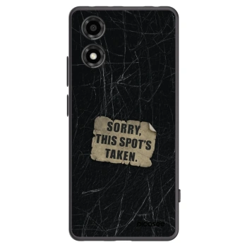 Picasee Μαύρη θήκη σιλικόνης για Motorola Moto E14 - SORRY