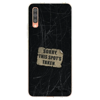 Picasee διαφανής θήκη σιλικόνης Samsung Galaxy A70 A705F - SORRY