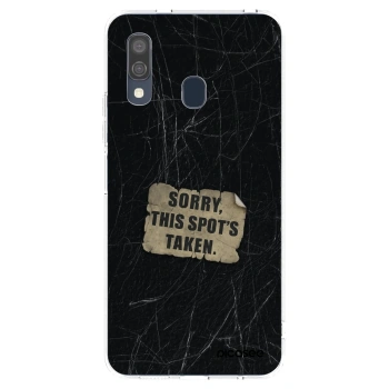Picasee διαφανής θήκη σιλικόνης Samsung Galaxy A40 A405F - SORRY