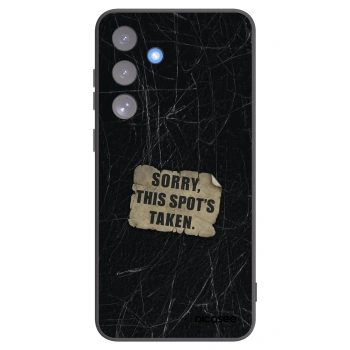 Picasee Μαύρη θήκη σιλικόνης για Samsung Galaxy S25 FE 5G - SORRY