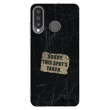 Picasee διαφανής θήκη σιλικόνης Huawei P30 Lite - SORRY