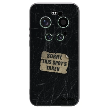 Picasee Μαύρη θήκη σιλικόνης για Xiaomi 17 Ultra - SORRY