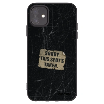 Picasee Μαύρη θήκη σιλικόνης για Apple iPhone 11 - SORRY