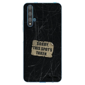 Picasee διαφανής θήκη σιλικόνης Huawei Nova 5T - SORRY
