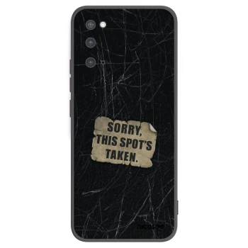 Picasee Μαύρη θήκη σιλικόνης για Samsung Galaxy S20 G980F - SORRY