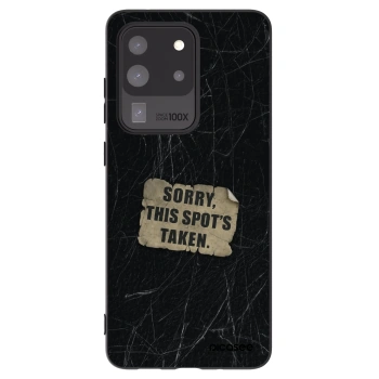 Picasee Μαύρη θήκη σιλικόνης για Samsung Galaxy S20 Ultra 5G G988F - SORRY