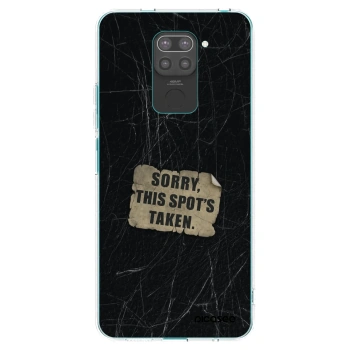 Picasee Μαύρη θήκη σιλικόνης για Xiaomi Redmi Note 9 - SORRY