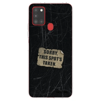 Picasee διαφανής θήκη σιλικόνης Samsung Galaxy A21s - SORRY