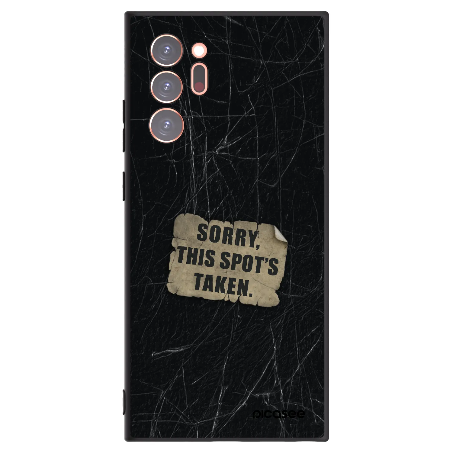 Picasee Μαύρη θήκη σιλικόνης για Samsung Galaxy Note 20 Ultra - SORRY