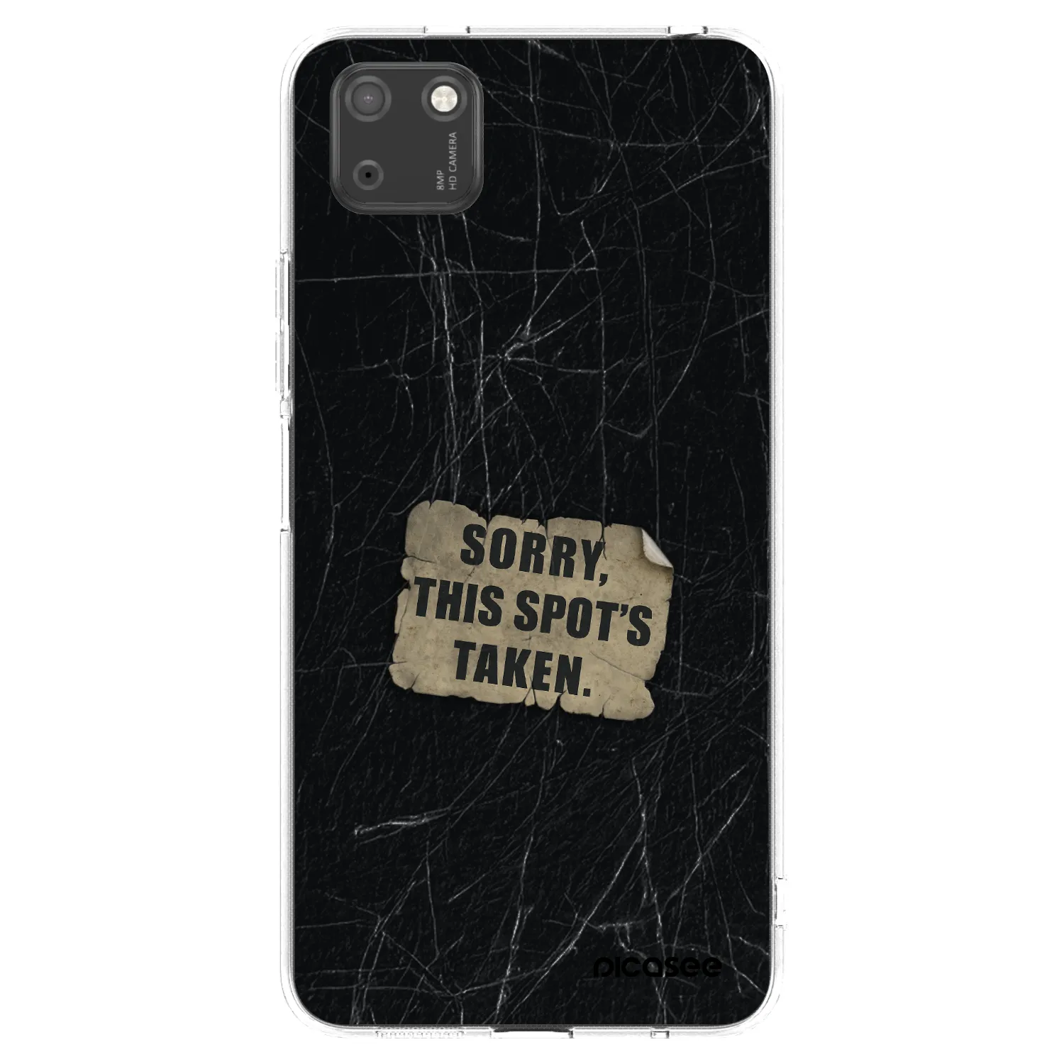 Picasee διαφανής θήκη σιλικόνης Huawei Y5P - SORRY
