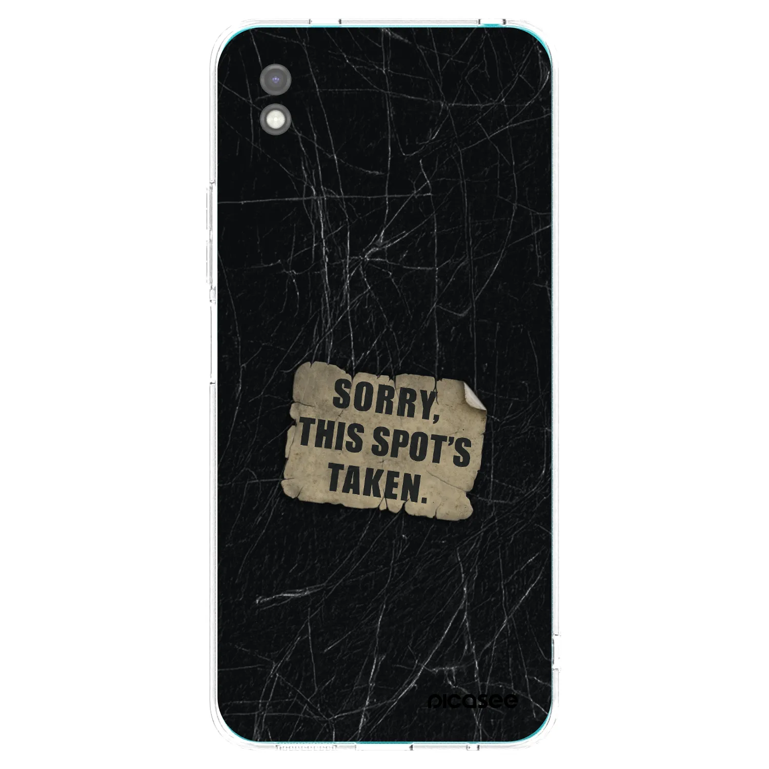 Picasee Μαύρη θήκη σιλικόνης για Xiaomi Redmi 9A - SORRY