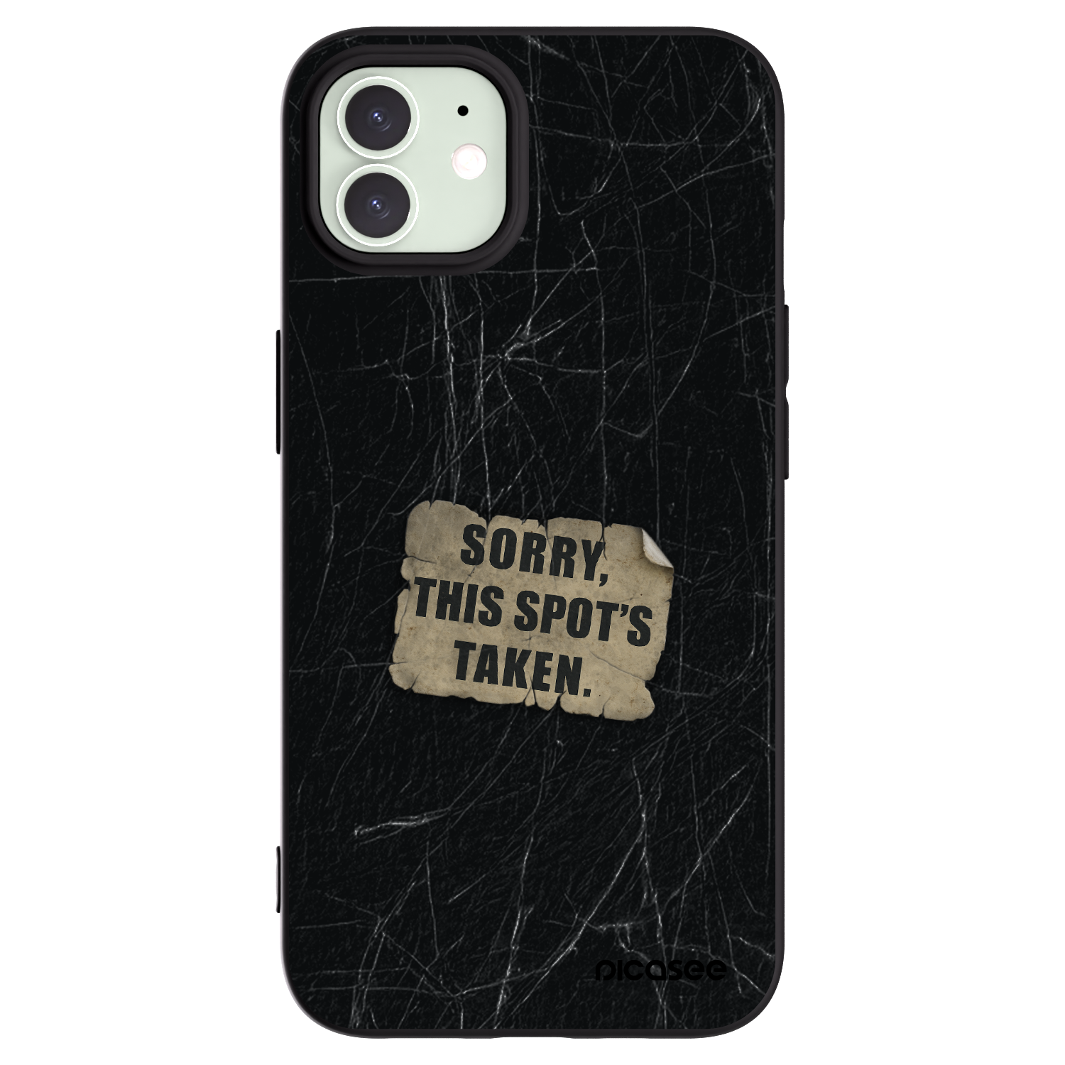 Picasee Μαύρη θήκη σιλικόνης για Apple iPhone 12 Pro - SORRY