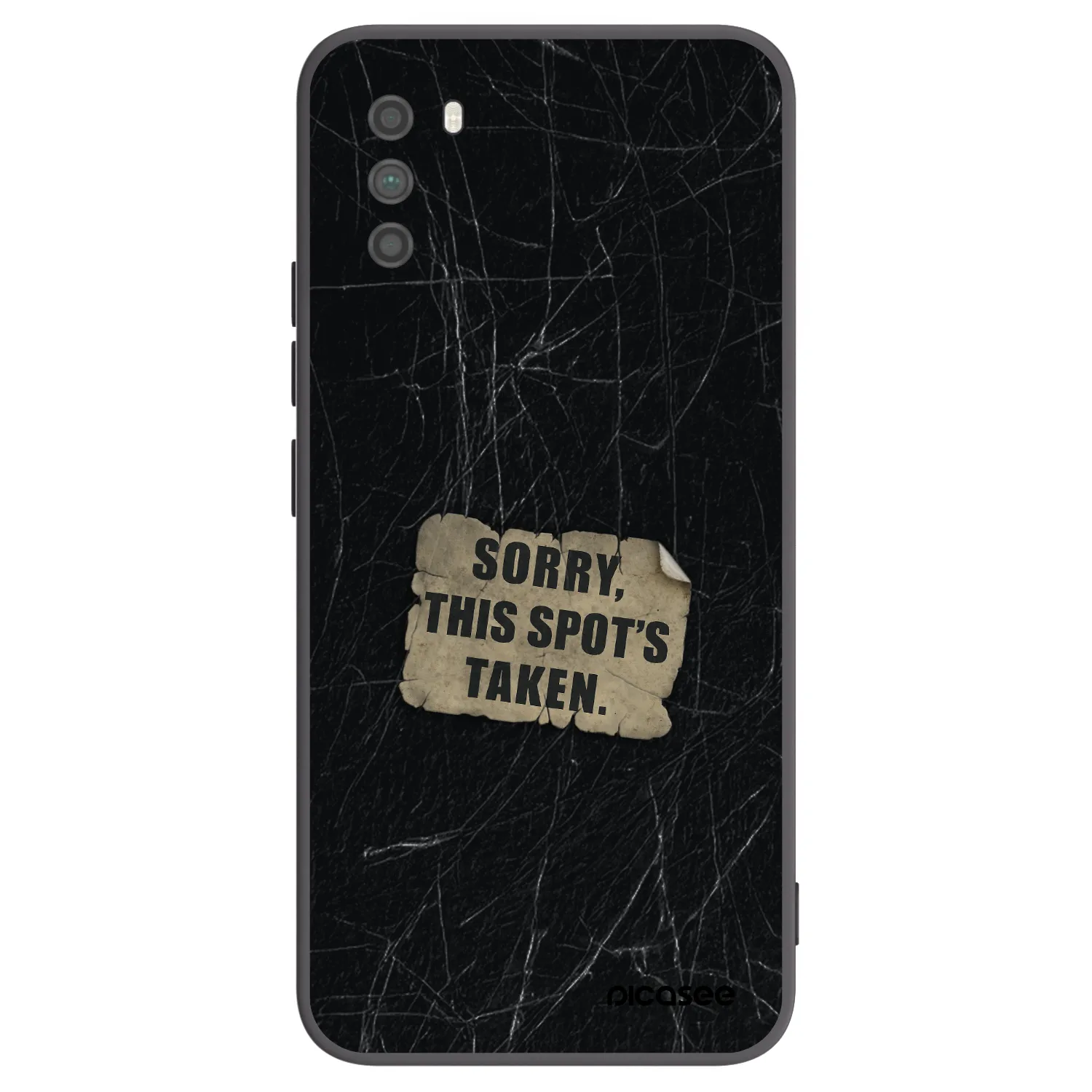 Picasee Μαύρη θήκη σιλικόνης για Xiaomi Poco M3 - SORRY