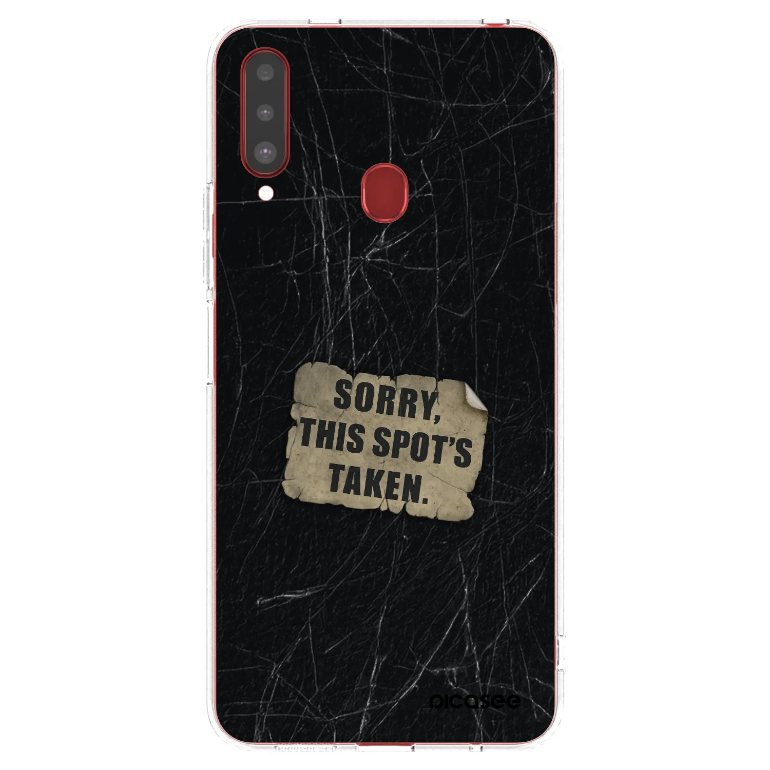 Picasee διαφανής θήκη σιλικόνης Samsung Galaxy A20s - SORRY