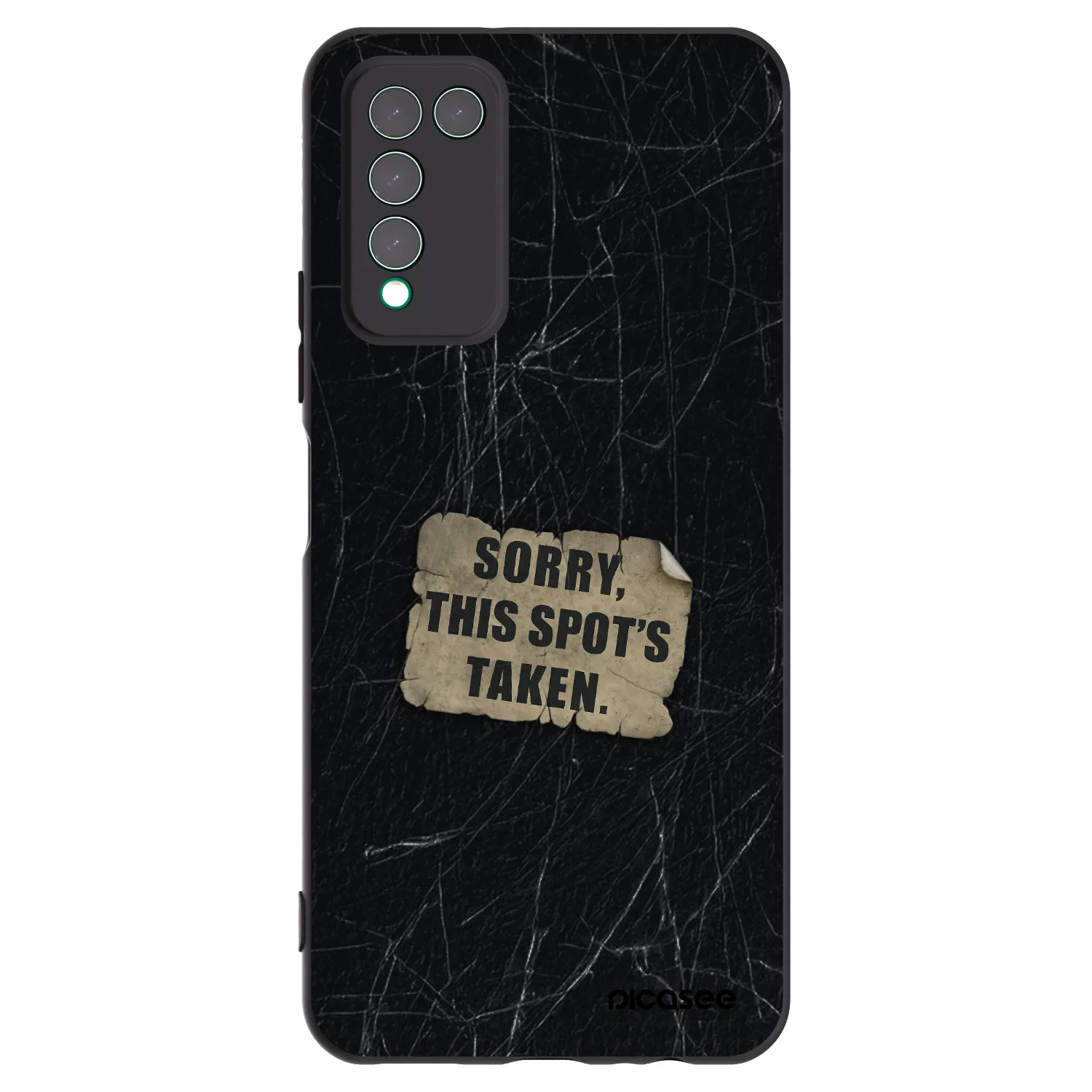 Picasee Μαύρη θήκη σιλικόνης για Honor 10X Lite - SORRY