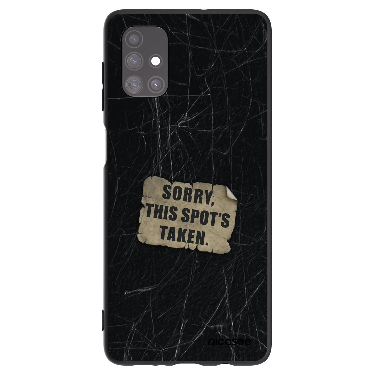 Picasee Μαύρη θήκη σιλικόνης για Samsung Galaxy M51 M515F - SORRY