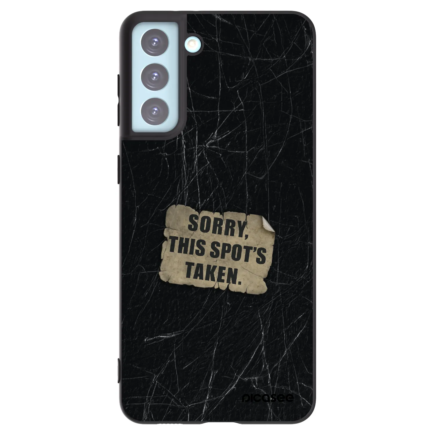 Picasee Μαύρη θήκη σιλικόνης για Samsung Galaxy S21+ 5G G996F - SORRY