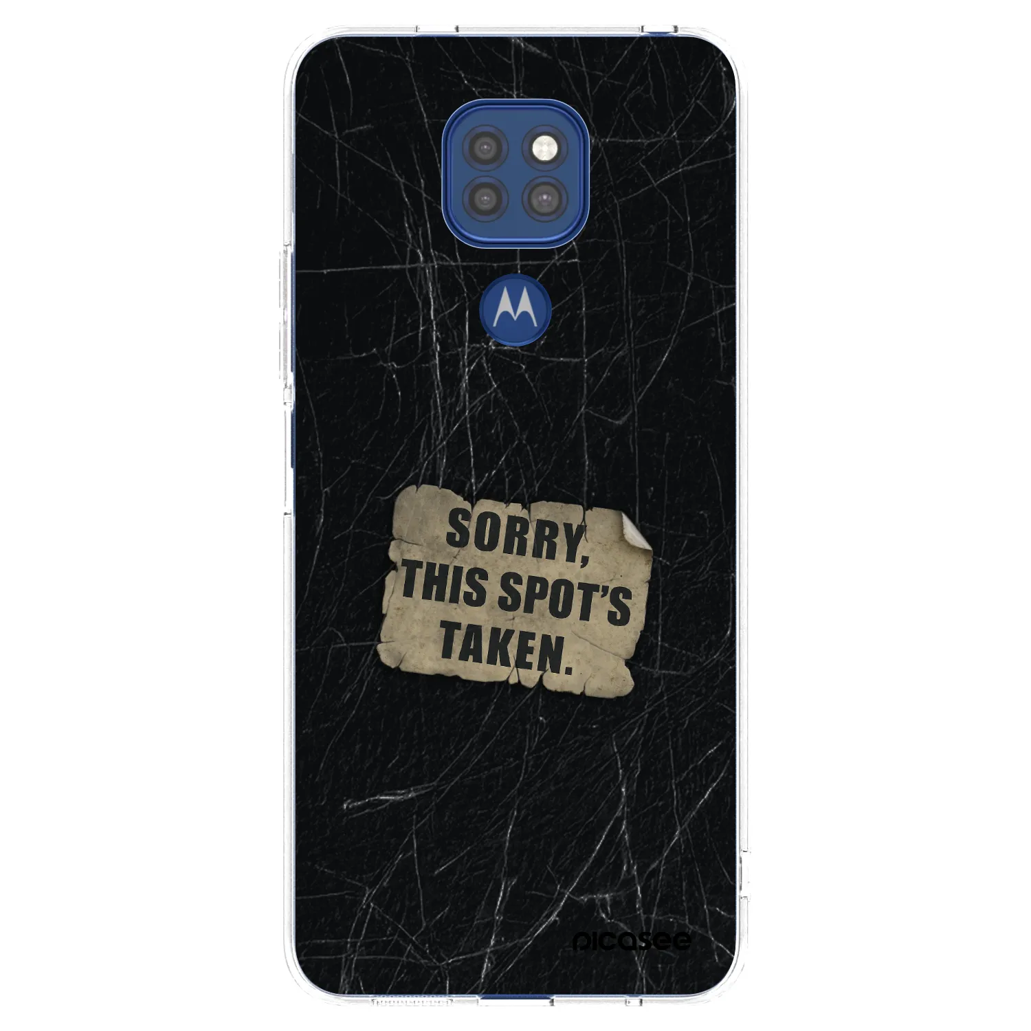 Picasee διαφανής θήκη σιλικόνης Motorola Moto G9 Play - SORRY