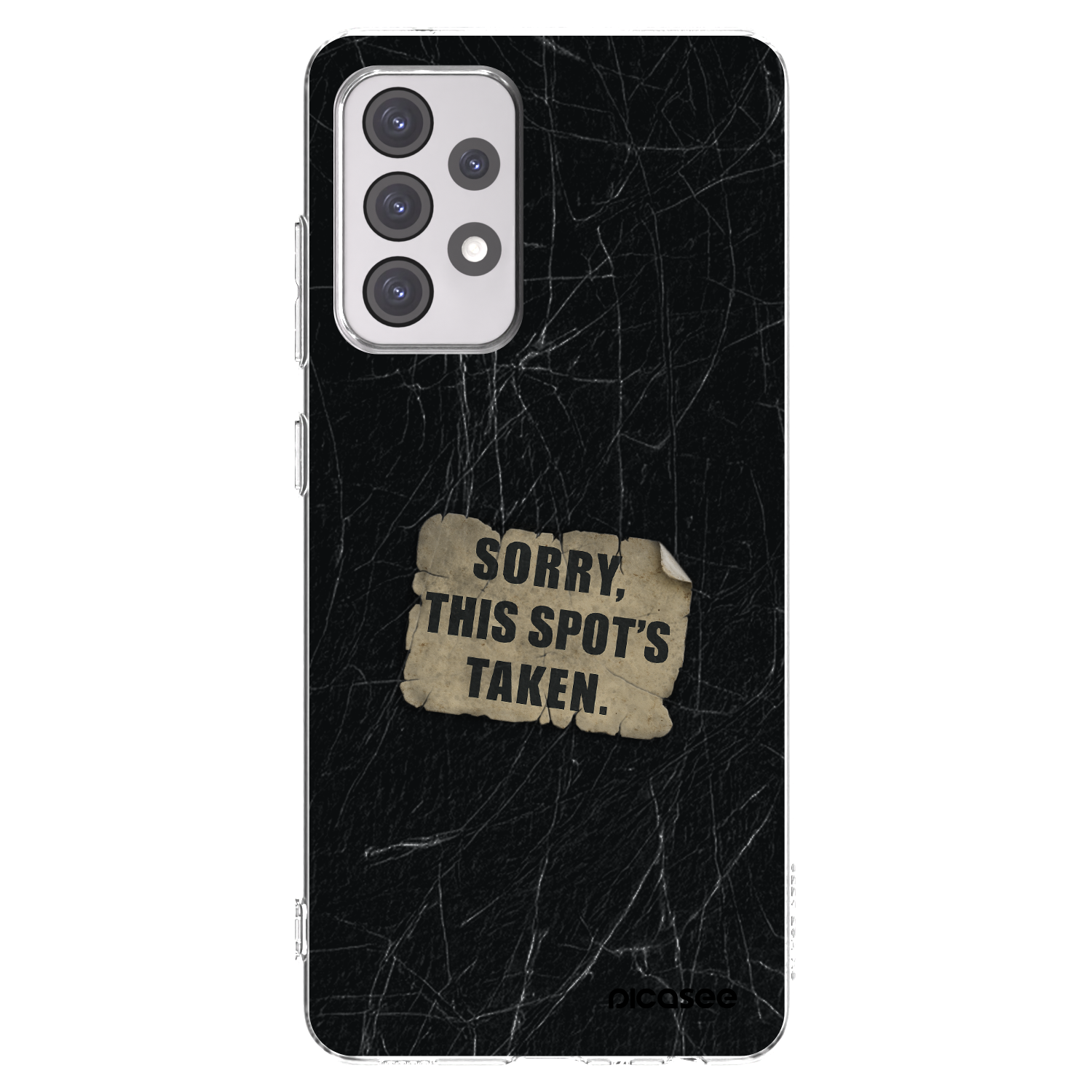 Picasee διαφανής θήκη σιλικόνης Samsung Galaxy A52 5G A525F - SORRY