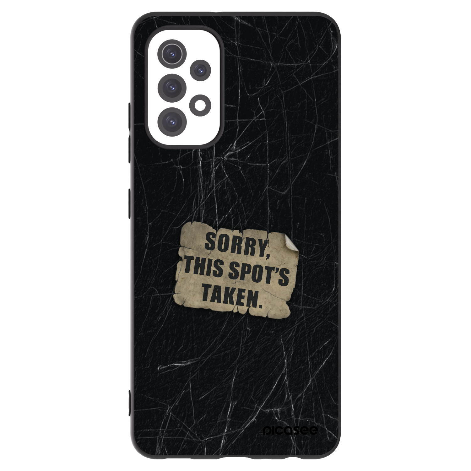 Picasee Μαύρη θήκη σιλικόνης για Samsung Galaxy A32 5G A326B - SORRY