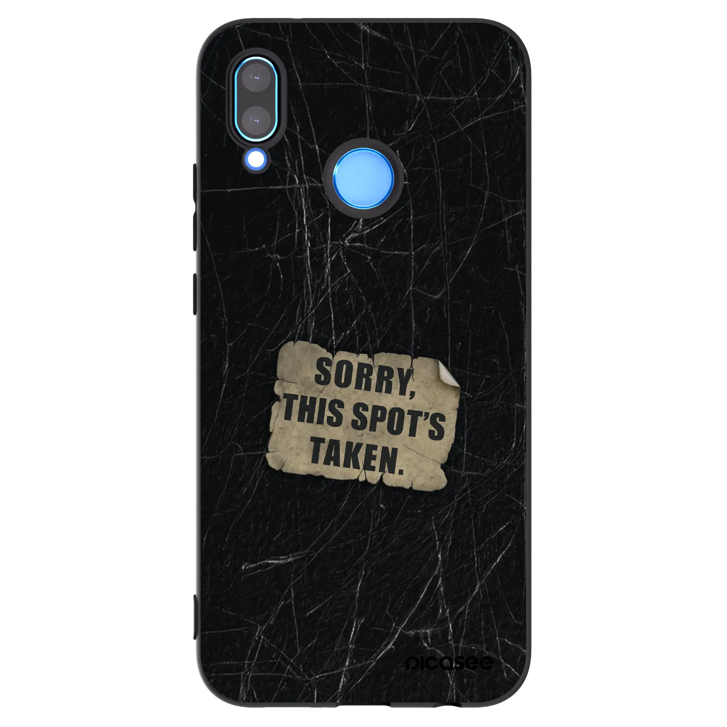 Picasee Μαύρη θήκη σιλικόνης για Huawei P20 Lite - SORRY