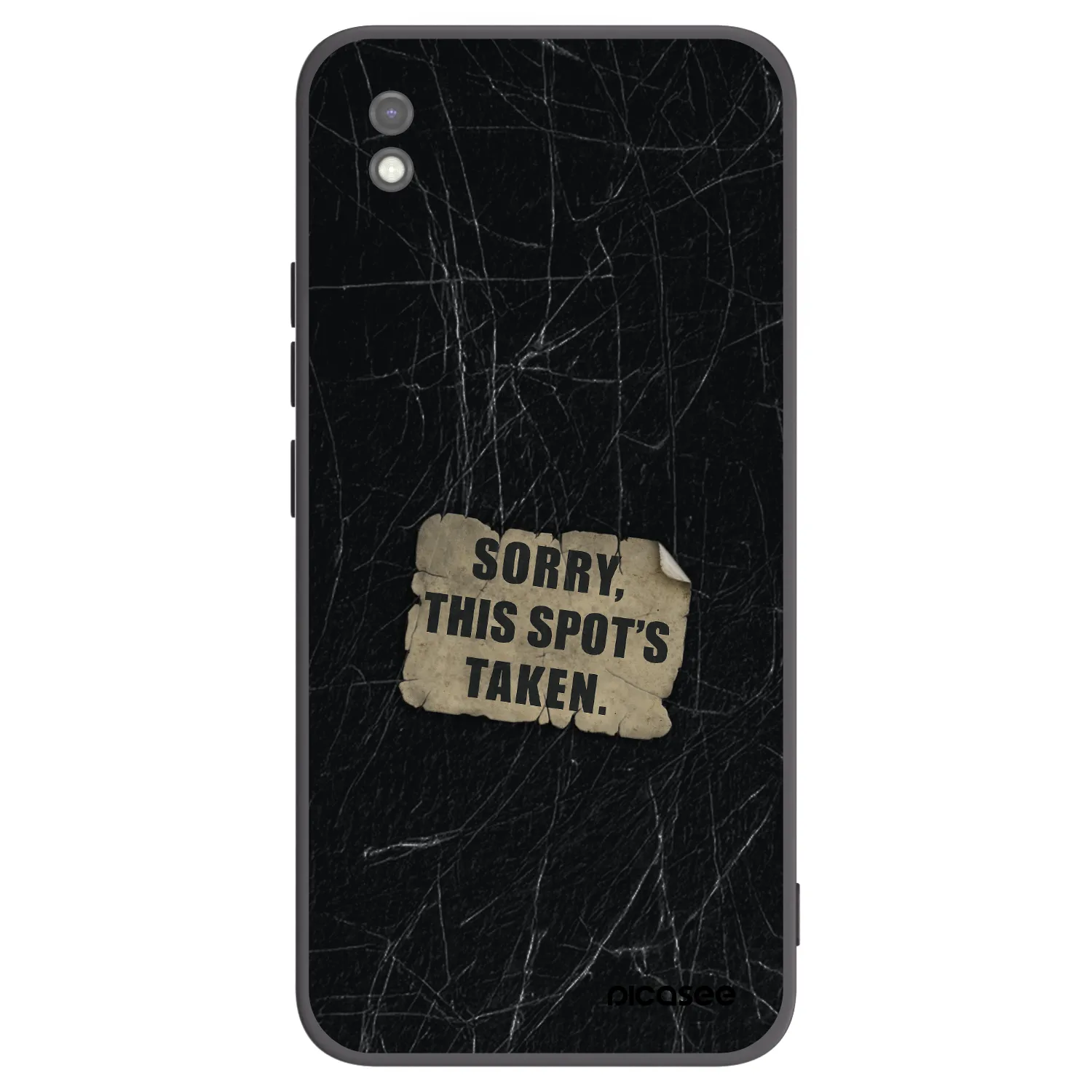 Picasee Μαύρη θήκη σιλικόνης για Xiaomi Redmi 9AT - SORRY