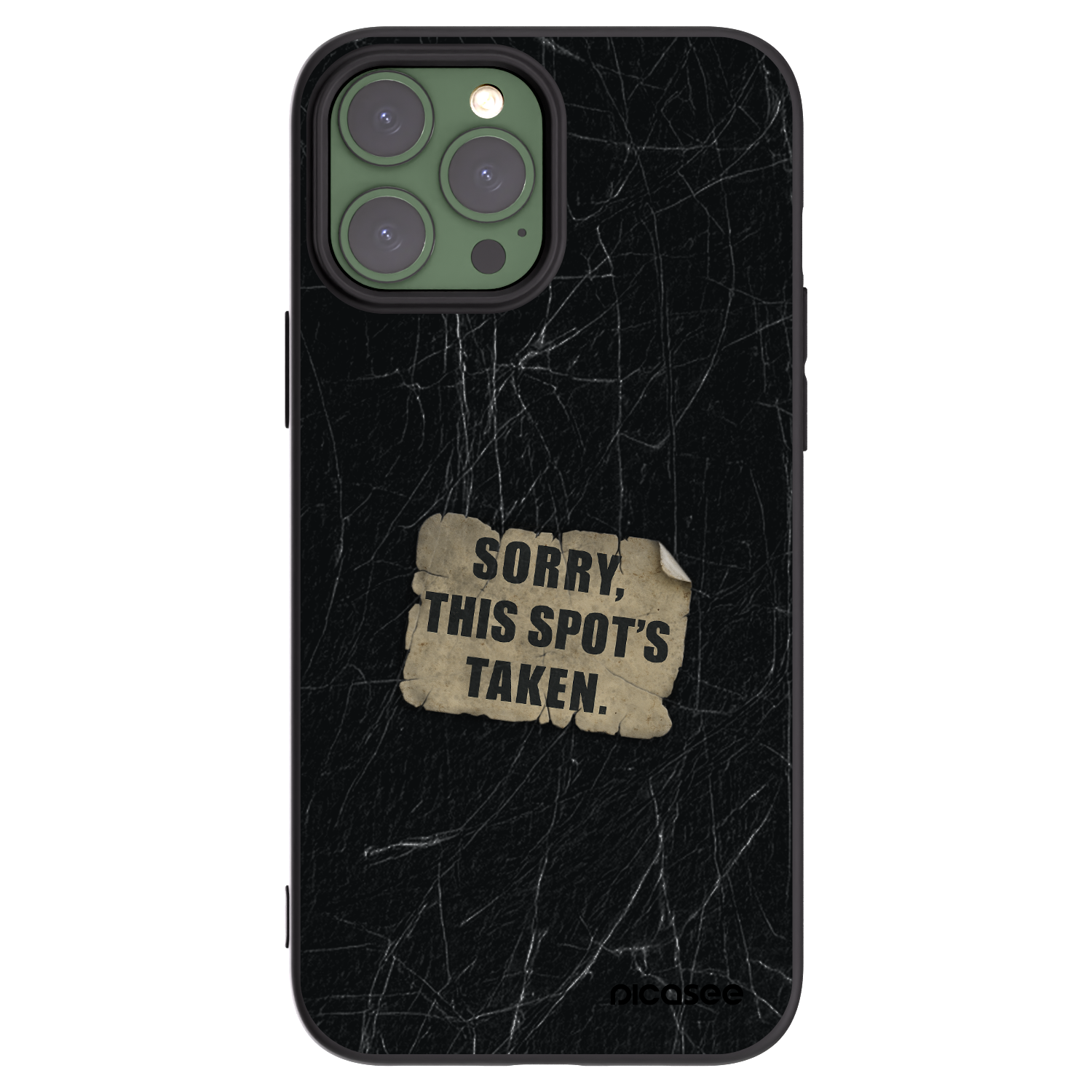 Picasee Μαύρη θήκη σιλικόνης για Apple iPhone 13 Pro Max - SORRY