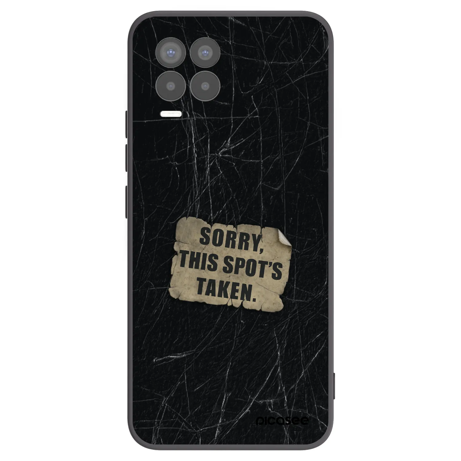 Picasee Μαύρη θήκη σιλικόνης για Realme 8 Pro - SORRY