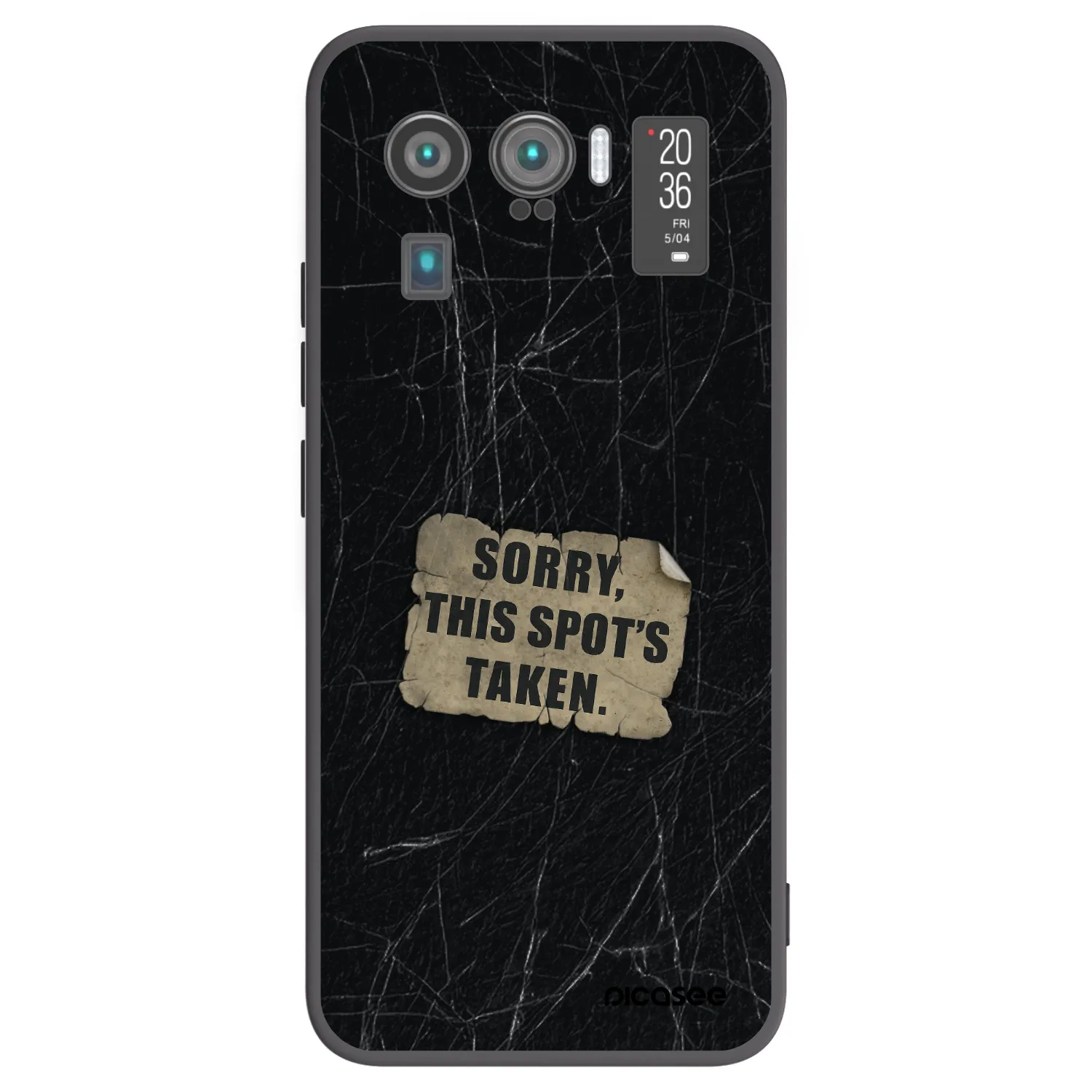 Picasee Μαύρη θήκη σιλικόνης για Xiaomi Mi 11 Ultra - SORRY