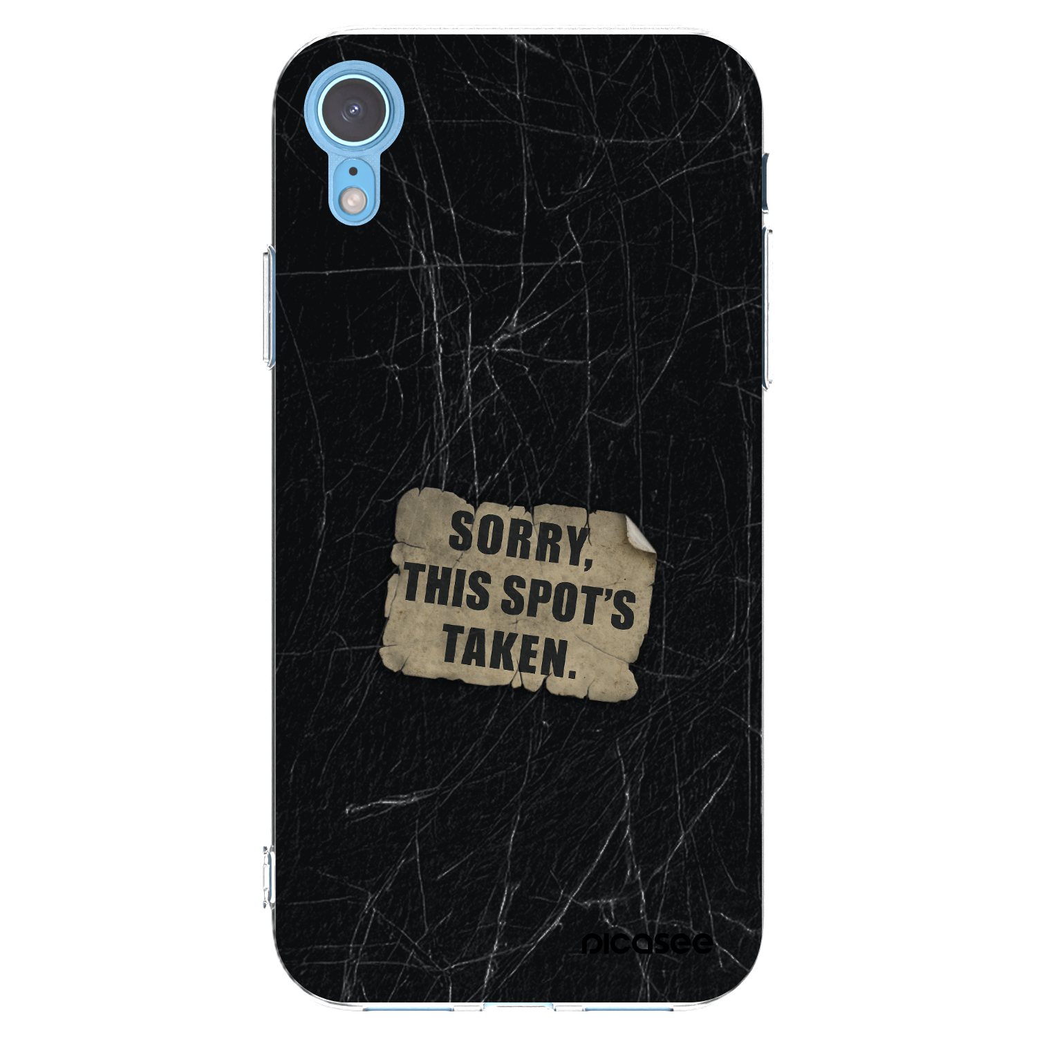Picasee διαφανής θήκη σιλικόνης Apple iPhone XR - SORRY
