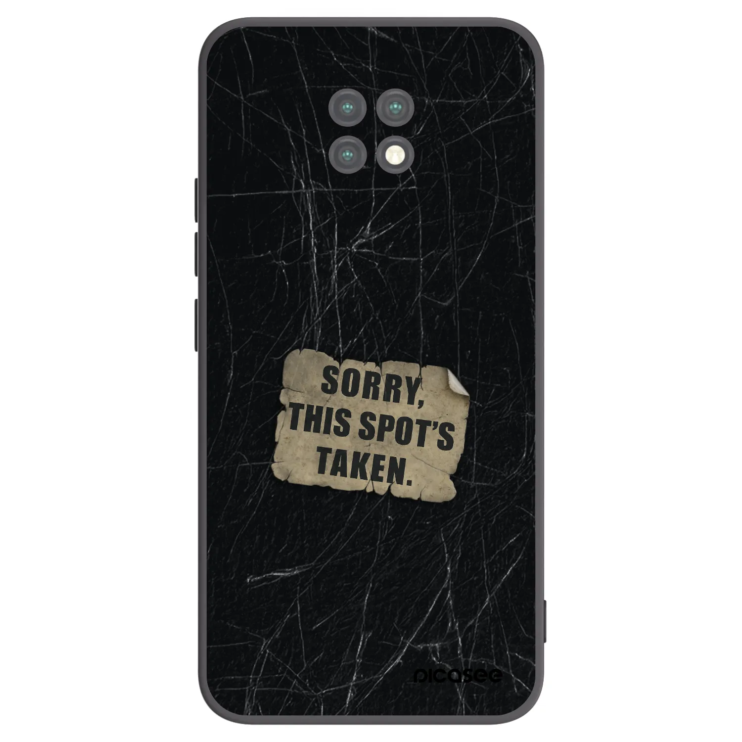 Picasee Μαύρη θήκη σιλικόνης για Xiaomi Redmi Note 9T - SORRY