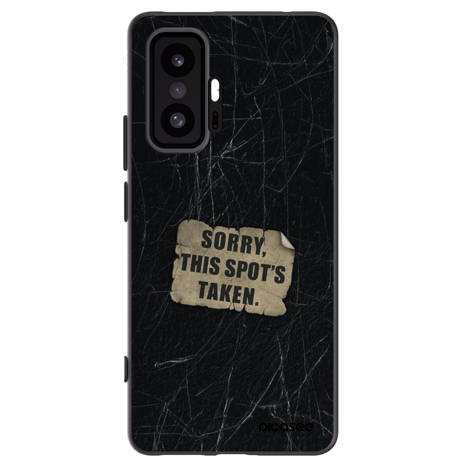Picasee Μαύρη θήκη σιλικόνης για Xiaomi 11T - SORRY
